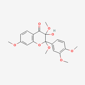 2-(3,4-Dimethoxyphenyl)-3-hydroxy-2,3,7-trimethoxy-2,3-dihydro-4H-chromen-4-one