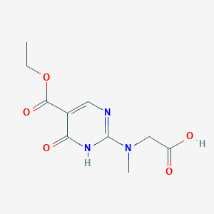 2-[(5-ethoxycarbonyl-6-oxo-1H-pyrimidin-2-yl)-methylamino]acetic acid