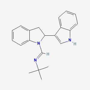 N-tert-butyl-1-[2-(1H-indol-3-yl)-2,3-dihydroindol-1-yl]methanimine