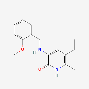 2(1H)-Pyridinone, 5-ethyl-3-(((2-methoxyphenyl)methyl)amino)-6-methyl-