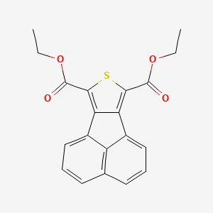 molecular formula C20H16O4S B12793823 Diethyl acenaphtho(1,2-c)thiophene-7,9-dicarboxylate CAS No. 31318-54-4