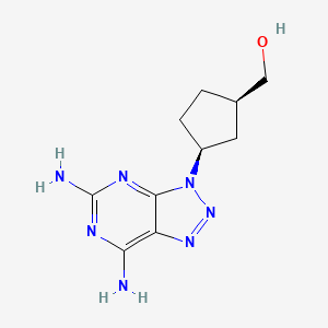 (+-)-cis-(3-(5,7-Diamino-3H-1,2,3-triazolo(4,5-d)pyrimidin-3-yl)cyclopentenyl)carbinol