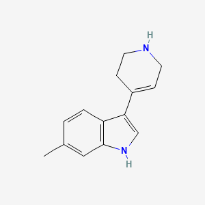 molecular formula C14H16N2 B1279384 6-甲基-3-(1,2,3,6-四氢吡啶-4-基)-1H-吲哚 CAS No. 139774-14-4
