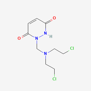 1-((Bis(2-chloroethyl)amino)methyl)-1,2-dihydro-3,6-pyridazinedione