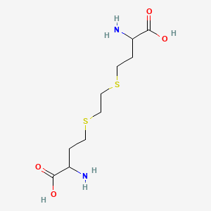 molecular formula C10H20N2O4S2 B12793872 S-(2-((3-Amino-3-carboxypropyl)thio)ethyl)homocysteine CAS No. 6633-54-1