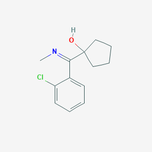 molecular formula C13H16ClNO B127940 1-(2-Chloro-N-methylbenzimidoyl)cyclopentanol CAS No. 6740-87-0
