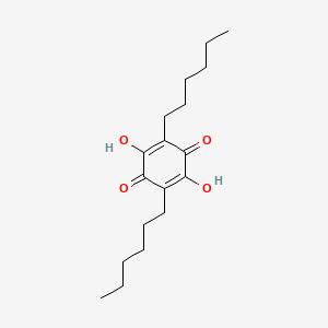 2,5-Dihexyl-3,6-dihydroxybenzo-1,4-quinone