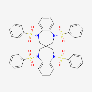 3,3'-Spirobi(3H-1,5-benzodiazepine), 1,1',2,2',4,4',5,5'-octahydro-1,1',5,5'-tetrakis(phenylsulfonyl)-