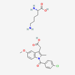 1-(p-Chlorobenzoyl)-2-methyl-5-methoxyindole-3-acetic acid lysine salt