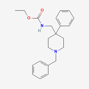 Ethyl ((4-phenyl-1-(phenylmethyl)-4-piperidyl)methyl)carbamate