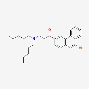 1-(9-Bromo-3-phenanthryl)-3-(dipentylamino)-1-propanone