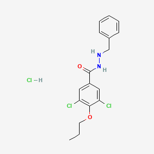 N'-benzyl-3,5-dichloro-4-propoxybenzohydrazide;hydrochloride