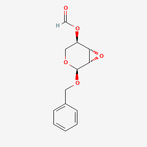 alpha-D-Lyxopyranoside, phenylmethyl 2,3-anhydro-, formate