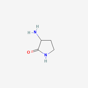 molecular formula C4H8N2O B1279418 3-氨基吡咯烷-2-酮 CAS No. 2483-65-0