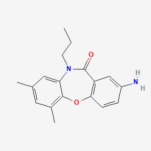 2-Amino-6,8-dimethyl-10-propyl-dibenz(b,f)(1,4)oxazepin-11-(10H)-one