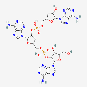 molecular formula C30H37N15O14P2 B12794218 Adenosine,cordycepin,cordycepin CAS No. 125207-74-1