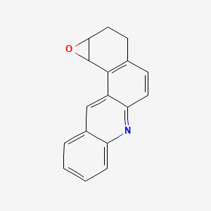 molecular formula C17H13NO B12794230 1,2-Epoxy-1,2,3,4-tetrahydrobenz(a)acridine CAS No. 85945-19-3