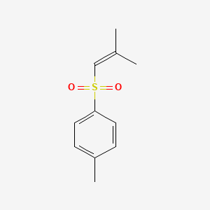 molecular formula C11H14O2S B12794231 1-Methyl-4-(2-methyl-1-propenylsulphonyl)-benzene CAS No. 16192-03-3