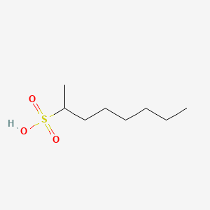 molecular formula C8H18O3S B12794237 2-Octanesulfonic acid CAS No. 10435-83-3