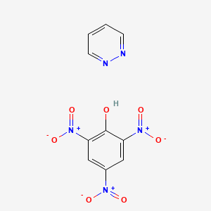 molecular formula C10H7N5O7 B12794268 Pyridazine, monopicrate CAS No. 6164-81-4