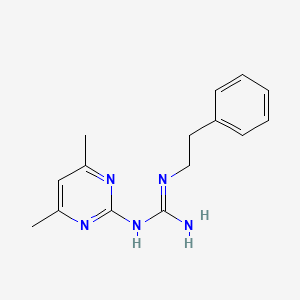 N-(4,6-Dimethyl-2-pyrimidinyl)-N'-(2-phenylethyl)guanidine