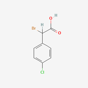 molecular formula C8H6BrClO2 B1279435 α-溴-4-氯苯乙酸 CAS No. 3381-73-5