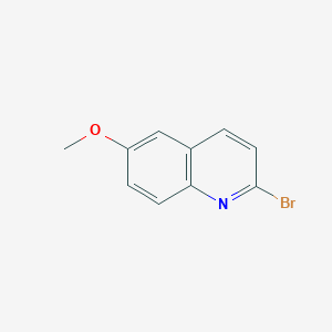 molecular formula C10H8BrNO B1279455 2-溴-6-甲氧基喹啉 CAS No. 476161-59-8