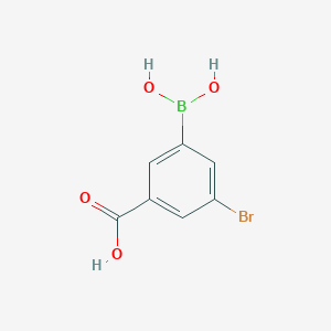 molecular formula C7H6BBrO4 B1279456 3-硼-5-溴苯甲酸 CAS No. 913835-73-1