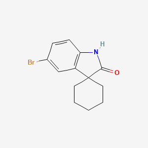 molecular formula C13H14BrNO B1279457 5'-溴代螺[环己烷-1,3'-吲哚]-2'-酮 CAS No. 304468-42-6
