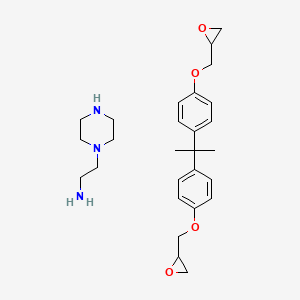 2-[[4-[2-[4-(Oxiran-2-ylmethoxy)phenyl]propan-2-yl]phenoxy]methyl]oxirane;2-piperazin-1-ylethanamine