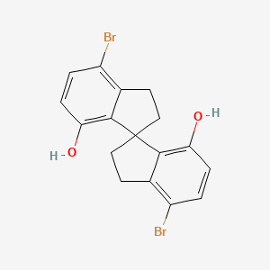 B1279492 4,4'-Dibromo-2,2',3,3'-tetrahydro-1,1'-spirobi[indene]-7,7'-diol CAS No. 681481-94-7