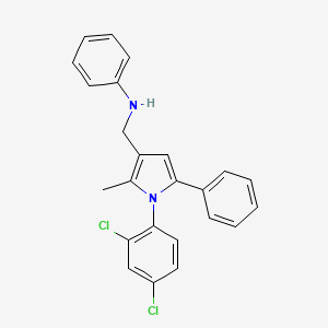 1H-Pyrrole-3-methanamine, 1-(2,4-dichlorophenyl)-2-methyl-N,5-diphenyl-