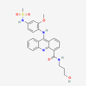 Methanesulfonanilide, 4'-((4-(N-(3-hydroxypropyl)carbamoyl)-9-acridinyl)amino)-3'-methoxy-