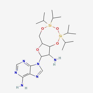 8-(6-Amino-9H-purin-9-yl)-2,2,4,4-tetraisopropyltetrahydro-6H-furo(3,2-f)(1,3,5,2,4)trioxadisilocin-9-ylamine