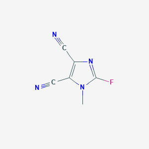 B127950 1-Methyl-2-fluoro-4,5-dicyanoimidazole CAS No. 156731-83-8