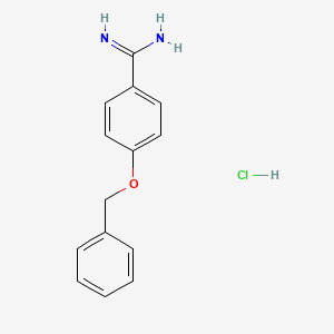 molecular formula C14H15ClN2O B1279500 4-(苄氧基)苯并咪唑酰胺盐酸盐 CAS No. 57928-60-6