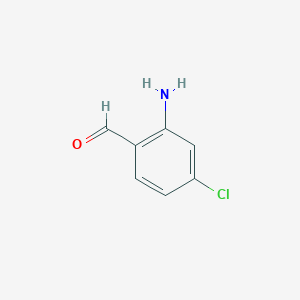 molecular formula C7H6ClNO B1279505 2-氨基-4-氯苯甲醛 CAS No. 59236-37-2
