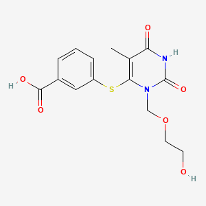 6-((3-Carboxyphenyl)thio)-1-((2-hydroxyethoxy)methyl)thymine