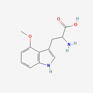 molecular formula C12H14N2O3 B1279515 2-氨基-3-(4-甲氧基-1H-吲哚-3-基)丙酸 CAS No. 199540-73-3