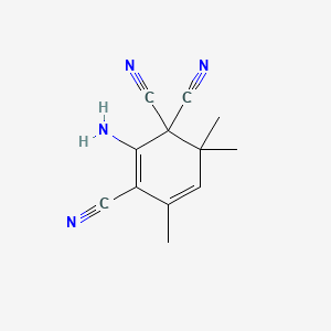 2-Amino-4,6,6-trimethyl-2,4-cyclohexadiene-1,1,3-tricarbonitrile