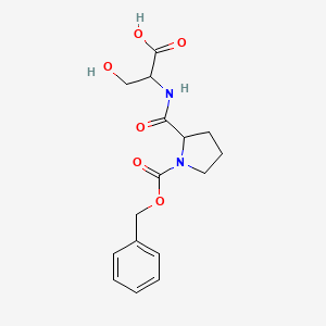 molecular formula C16H20N2O6 B12795185 1-((Benzyloxy)carbonyl)prolylserine CAS No. 73912-83-1