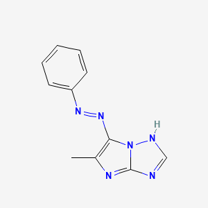 5-Methyl-6H-imidazo(1,2-b)(1,2,4)triazol-6-one phenylhydrazone