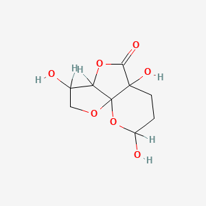 4,8,11-trihydroxy-2,6,12-trioxatricyclo[6.4.0.01,5]dodecan-7-one