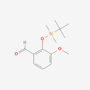 molecular formula C14H22O3Si B1279572 苯甲醛，2-[[(1,1-二甲基乙基)二甲基甲硅烷基]氧基]-3-甲氧基- CAS No. 126357-82-2