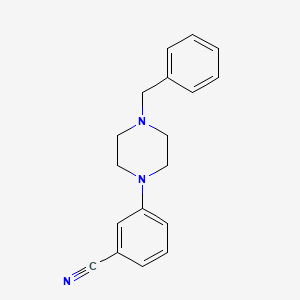 molecular formula C18H19N3 B1279578 3-(4-苄基哌嗪-1-基)苯甲腈 CAS No. 247118-08-7