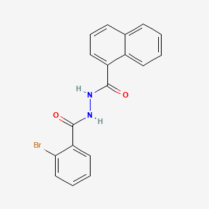 N'-(2-bromobenzoyl)naphthalene-1-carbohydrazide