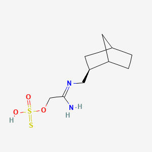 S-((N-endo-2-Norbornylmethylamidino)methyl) hydrogen thiosulfate