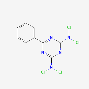 2-N,2-N,4-N,4-N-tetrachloro-6-phenyl-1,3,5-triazine-2,4-diamine