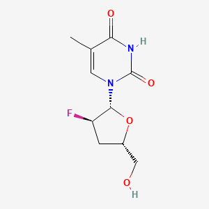 Uridine, 2',3'-dideoxy-2'-fluoro-5-methyl-