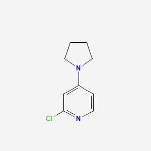 molecular formula C9H11ClN2 B1279594 2-氯-4-吡咯啉基吡啶 CAS No. 874758-84-6
